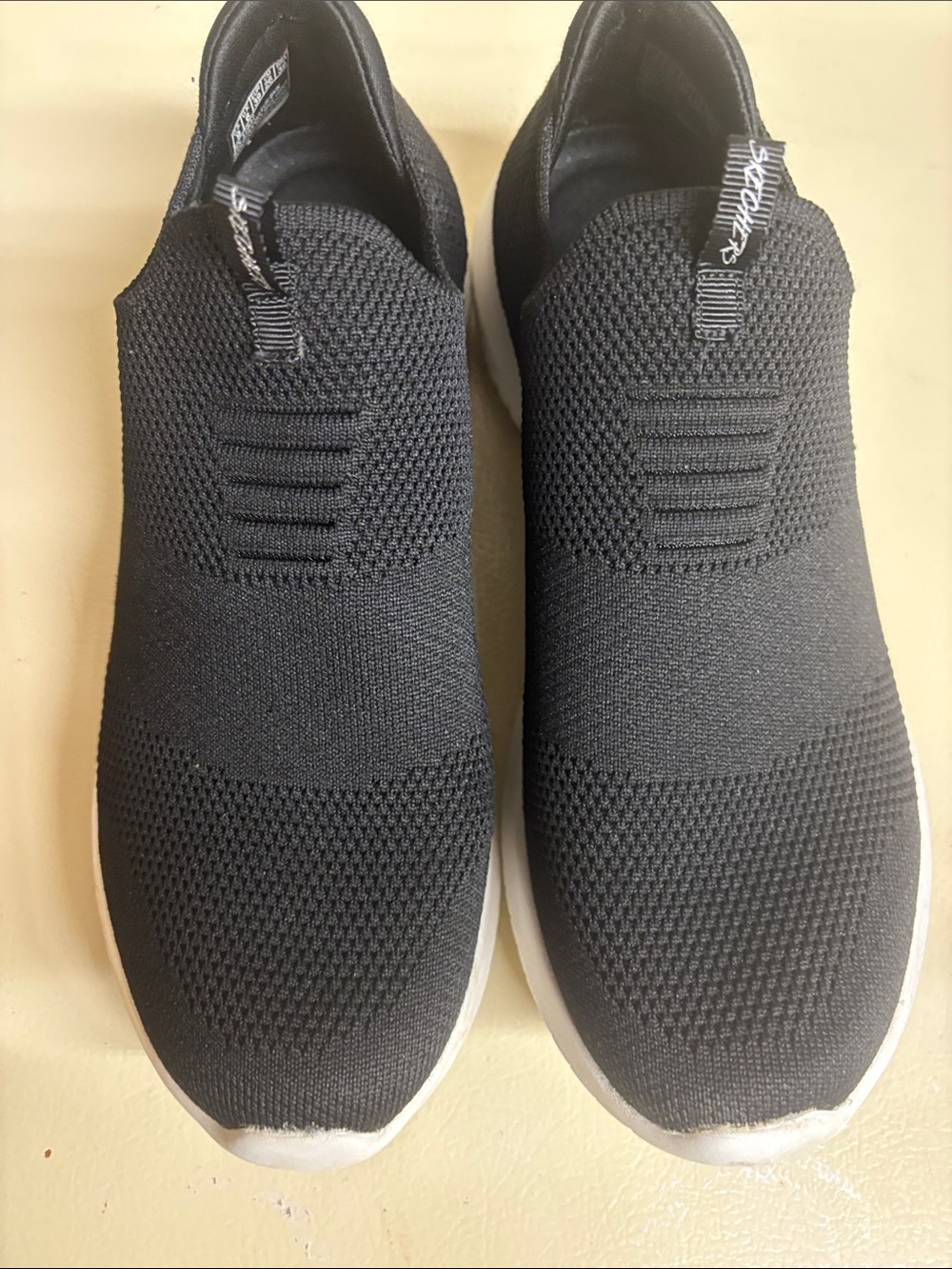 Men's Slip-On Knit Sneakers - Black